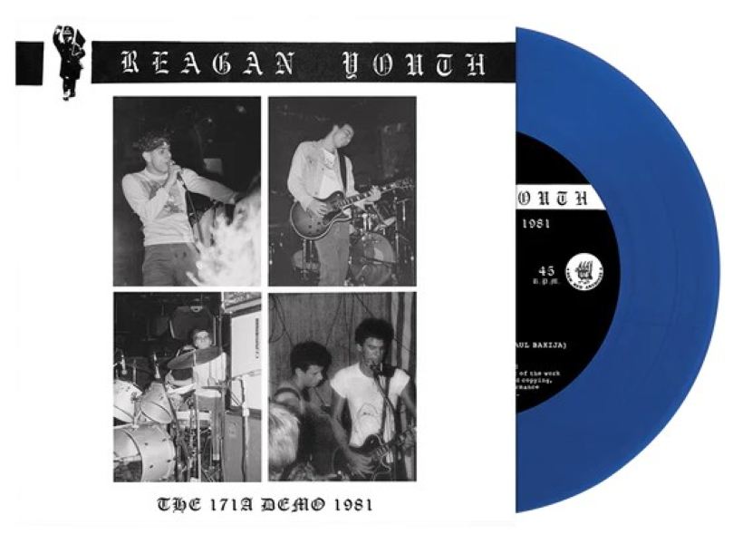 REAGAN YOUTH "The 171A Demo 1981" 7" Ep (NRA) Blue Vinyl